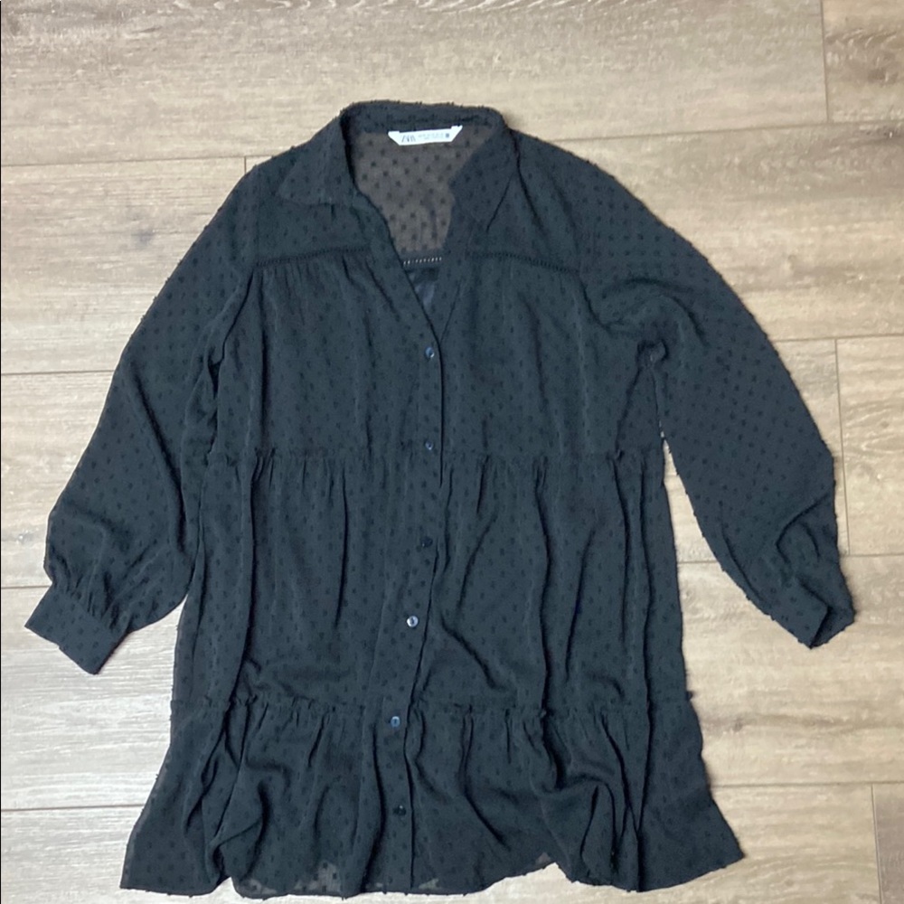 Black Button-Up dress
